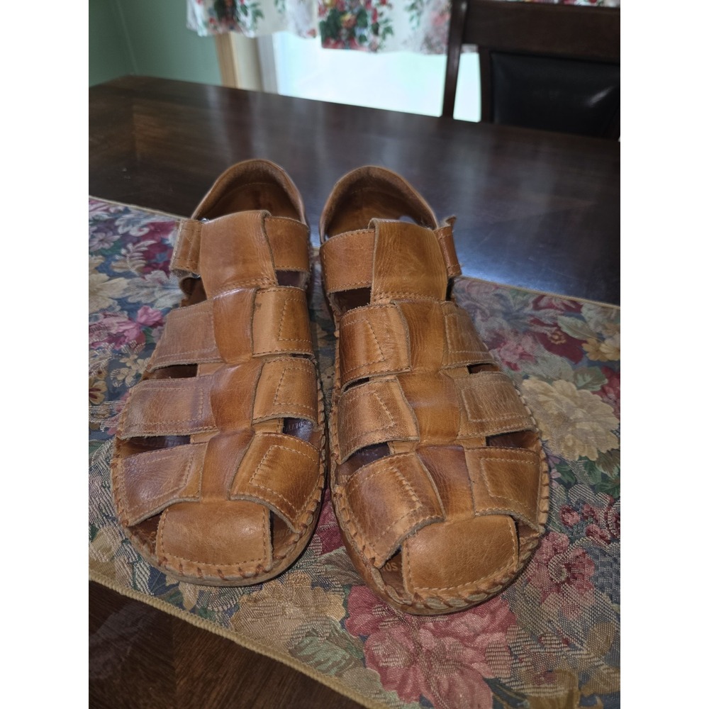 Pikolinos Tarifa Brown leather Sandals Men's size 44 (11)
